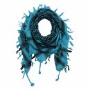 Kufiya - turquoise - black - Shemagh - Arafat scarf