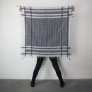 Kufiya - grey-light grey - black - Shemagh - Arafat scarf