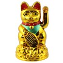 Lucky cat - Maneki Neko - Waving cat - 11 cm - gold