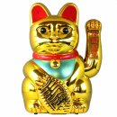 Glückskatze - Maneki-neko - Winkekatze - 40 cm - gold