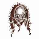 Kufiya - brown - white - Shemagh - Arafat scarf