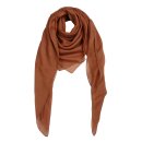 Cotton Scarf - brown - squared kerchief