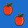 Patch - Apple orange - Set of 2