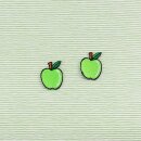 Aufnäher - Apfel - klein grün 2er Set - Patch