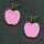 Aufnäher - Apfel - klein rosa 2er Set - Patch