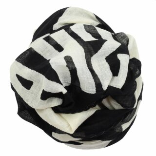 Baumwolltuch - SKA - schwarz - weiß - quadratisches Tuch