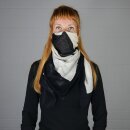 Cotton Scarf - SKA - black - white - squared kerchief