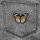 Patch - Butterfly - yellow-white-black