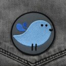 Patch - little Bird - light blue and grey