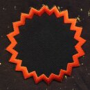 Patch - Bike wheel patch - black and orange