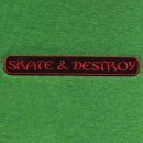 Aufnäher - Skate & Destroy - Schriftzug rot und...