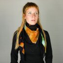 Cotton Scarf - SKA - black - tiedye - squared kerchief