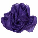 Cotton scarf - purple Lurex silver - squared kerchief