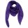 Cotton Scarf - purple Lurex silver - squared kerchief