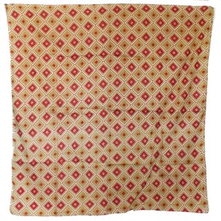 Baumwolltuch - Rauten 70´s Muster 1 - quadratisches Tuch