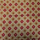 Baumwolltuch - Rauten 70´s Muster 1 - quadratisches Tuch