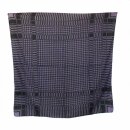 Cotton scarf - Kufiya pattern 2 black - purple - squared kerchief