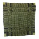 Cotton Scarf - Kufiya pattern 2 black - green - squared kerchief