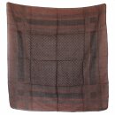 Cotton scarf - Kufiya pattern 3 brown - black - squared...