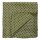 Baumwolltuch - Sterne 0,7 cm grün-oliv - rot Lurex silber - quadratisches Tuch