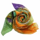 Cotton scarf - colourful Om - squared kerchief
