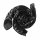 Baumwolltuch - Stinkefinger - Mittelfinger Zeichen - schwarz-weiß - quadratisches Tuch