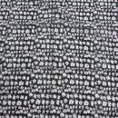 Cotton Scarf - Faces 2 - black - white - squared kerchief