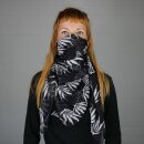 Cotton scarf - cannabis leaf big - squared kerchief