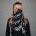 Cotton scarf - cannabis leaf big - squared kerchief