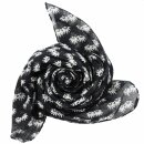 Cotton scarf - cannabis leaf small - squared kerchief