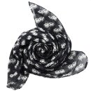 Cotton Scarf - cannabis leaf small - squared kerchief