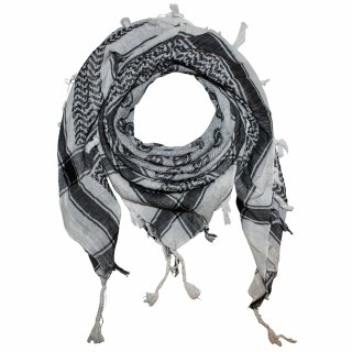 Kufiya - Smilers white - black - Shemagh - Arafat scarf