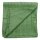 Baumwolltuch - grün Lurex silber - quadratisches Tuch