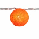 Lichterkettenkugel - Cocoon Kugel - orange 1