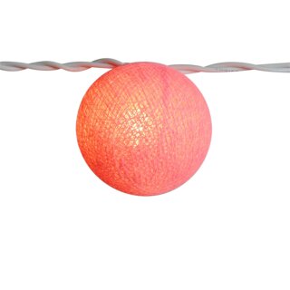 Lichterkettenkugel - Cocoon Kugel - rosa
