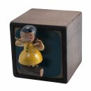 Quadratic Wooden Box with Character - Angel on trunk 5
