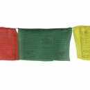 Tibetan prayer flags - 30 cm wide - black lettering - 5...