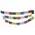 Tibetan prayer flags - 30 cm wide - black lettering - 5 reel set