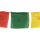 Tibetan prayer flags - 14 cm wide - multicolored lettering - 5 reel set