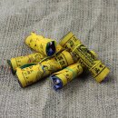 Tibetan prayer flags - 8 cm wide - black lettering - 02 - 5 reel set - Cotton