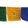Tibetan prayer flags - 8 cm wide - black lettering - 02 - 5 reel set - Cotton