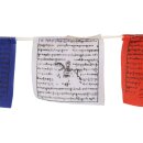 Tibetan prayer flags - 10 cm wide - black lettering - 02 - 5 reel set - Cotton