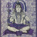 Bedcover - decorative cloth - Shiva - purple - 83x93in