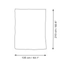 Tagesdecke - Wandtuch - Shiva - rot - 135x210cm