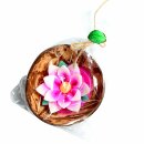 Scented candle in a coconut shell - Lotus - pink