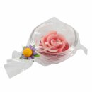 Kerze - Valentinstag - Rose im Glas - Teelicht