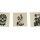 Prayer Flag - Dia de Muertos - Dance of the Dead - natural-black - approx. 11 x 11 cm