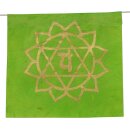 Gebetsfahne - Flagge - Sieben Chakras - bunt - Chakrafarben - ca. 10,5 x 10,5 cm