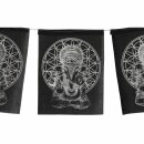 Gebetsfahne - Ganesha - schwarz - Stoff - ca. 20 x 16 cm