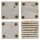 Untersetzer aus Travertin 10x10 cm - Vintage Look - Modell 23